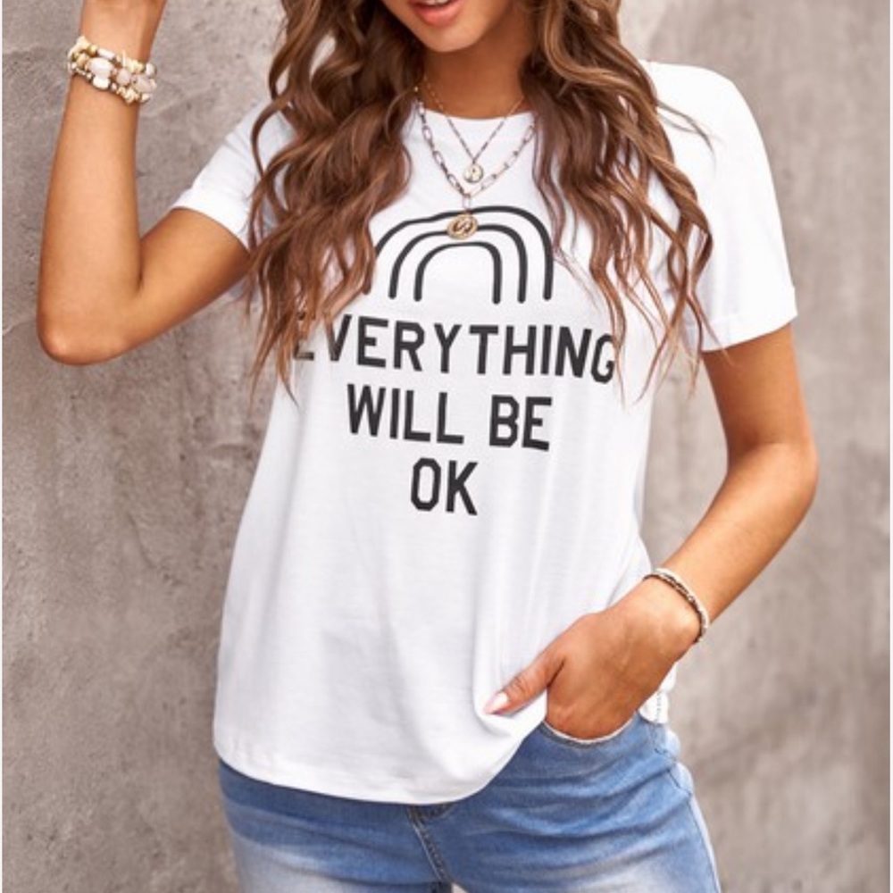 Boutique “everything will be ok” tee